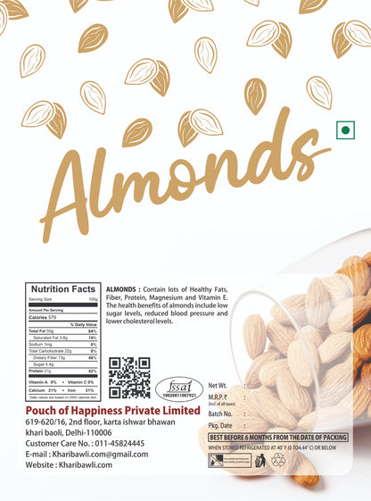 California Almonds Jumbo 500Gms